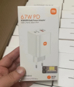 67W PD Xia0mlGaN Power AdapterUSB-C Ports, USB-A Port - Image 2